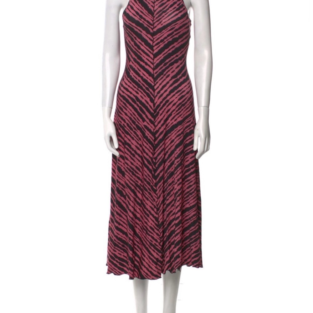 Proenza Schouler Pink and Black Maxi Dress